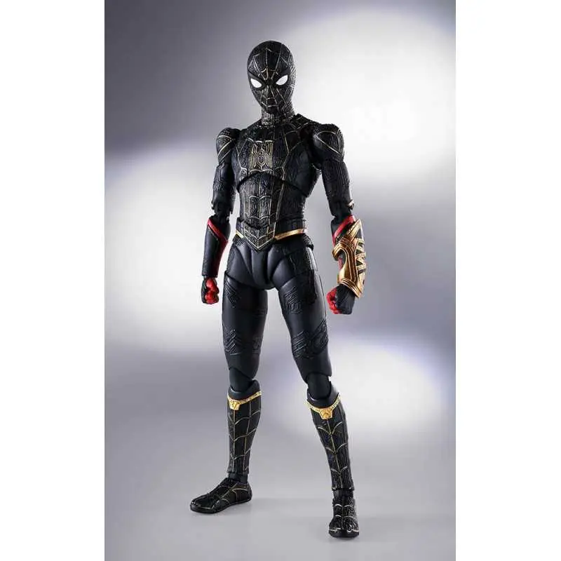 Soldes S.H Figuarts Spider-Man Traje Negro y Dorado – Spider-Man: Sin Camino a Casa