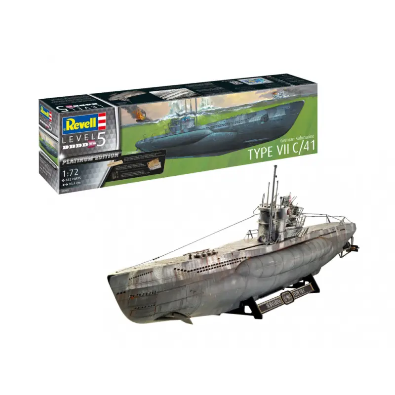 Sous-marin / U- BOOT Type VII C/41- 1/72 ème Platinum Edition REVELL Bon Marché