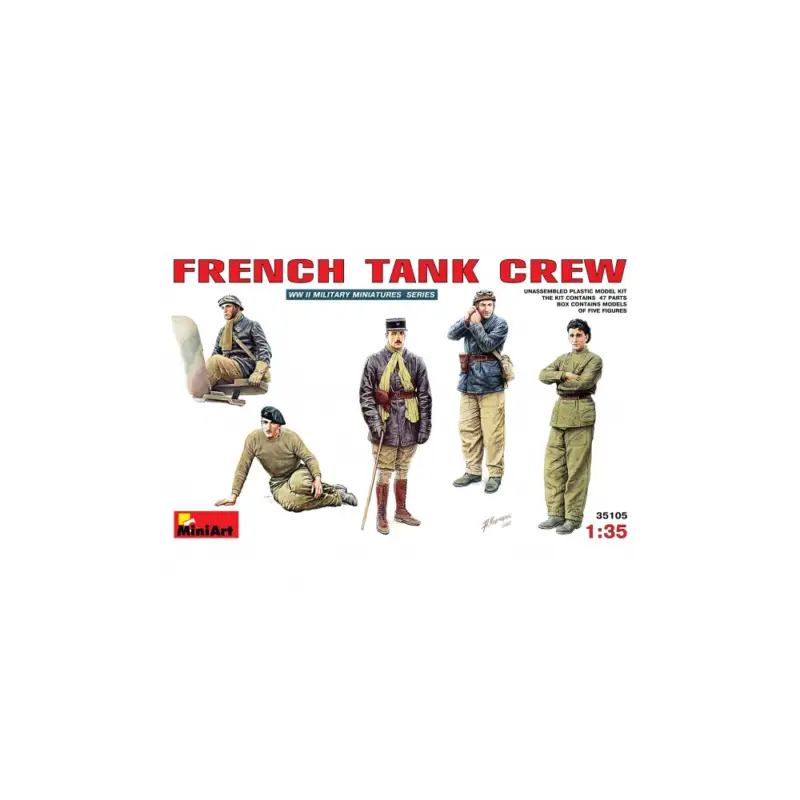 Equipage français de char 1/35 MINIART Nouveauté