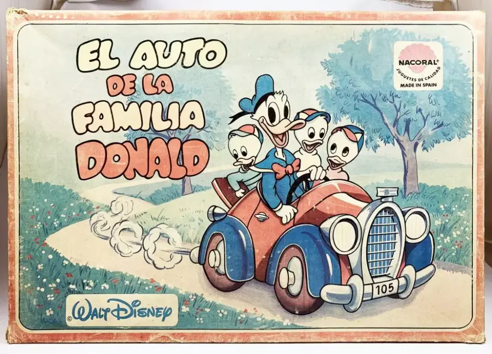 Mickey et ses amis - Véhicule à Piles Nacoral - La Voiture de la famille Donald (El Auto de la familia Donald) Livraison Express