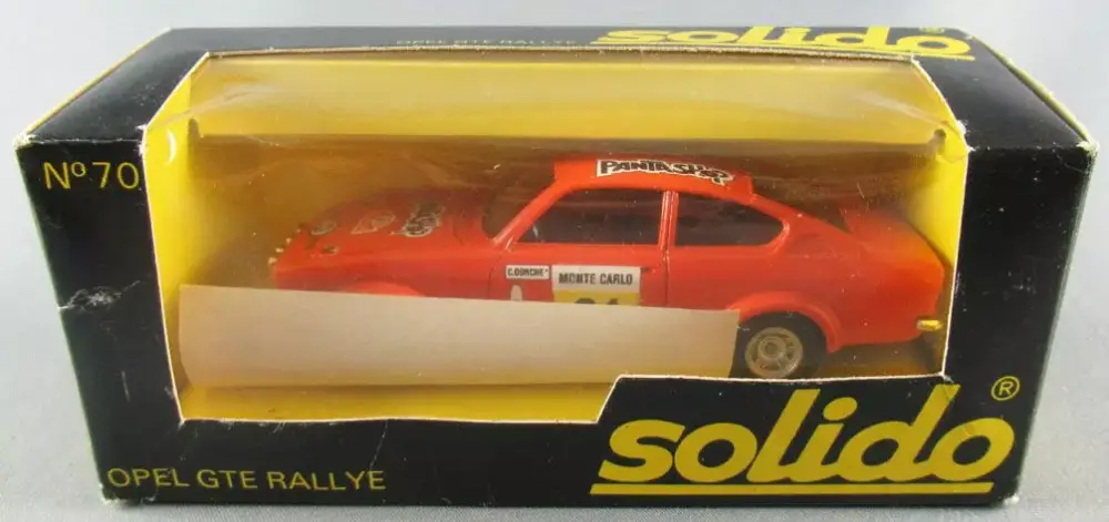 Solido N° 70 Opel GTE Rallye Monte Carlo Orange Neuve Boite Commande En Gros
