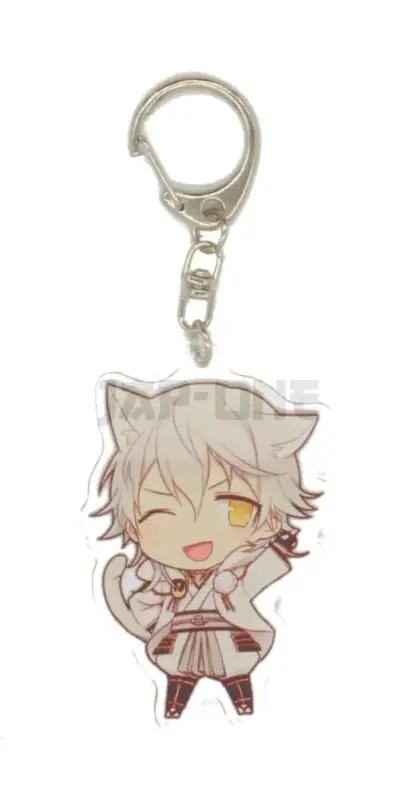 Authentique Porte-clé Cristal Acrylique - Touken Ranbu Hanamaru - Tsurumaru Kuninaga