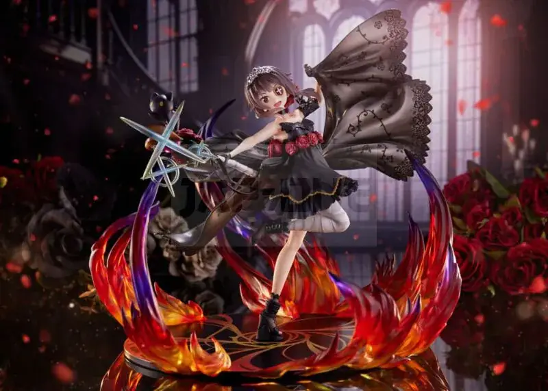 Konosuba God&rsquo;S Blessing On This Wonderful World! Pvc 1/7 Megumin The Black Rose Dress Ver. 28 Cm Bon Plan