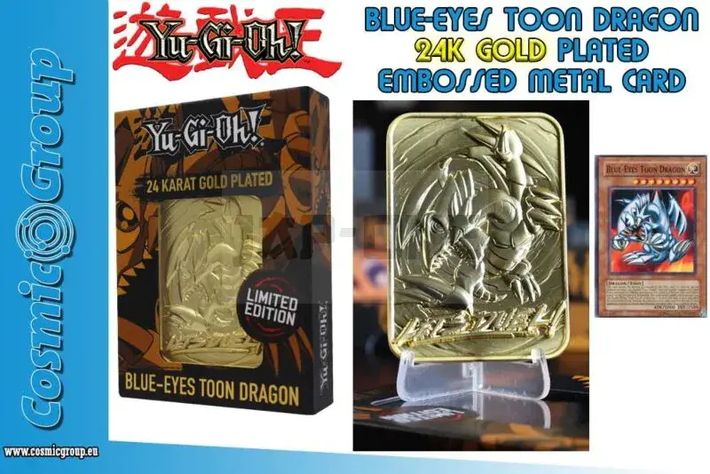 Prix Réduit Yu-Gi-Oh!Ltd Ed 24K Gold-Blue Eys Dragon