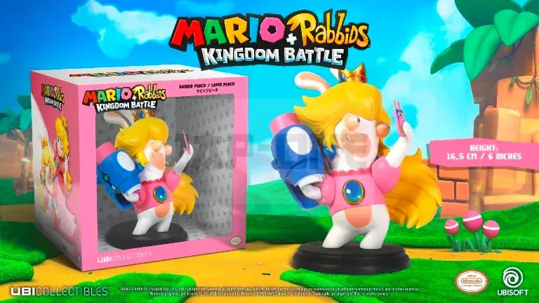 Mario + Rabbids Kingdom – Figurine 6 Inch Rabbit Peach (Ubisoft) Offre Limitée