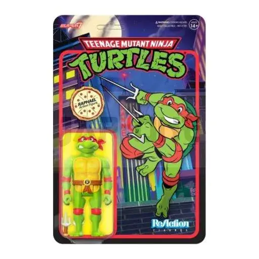 Retour Gratuit Teenage Mutant Ninja Turtles Reaction Figurine W7 Raphael Toon 10 Cm