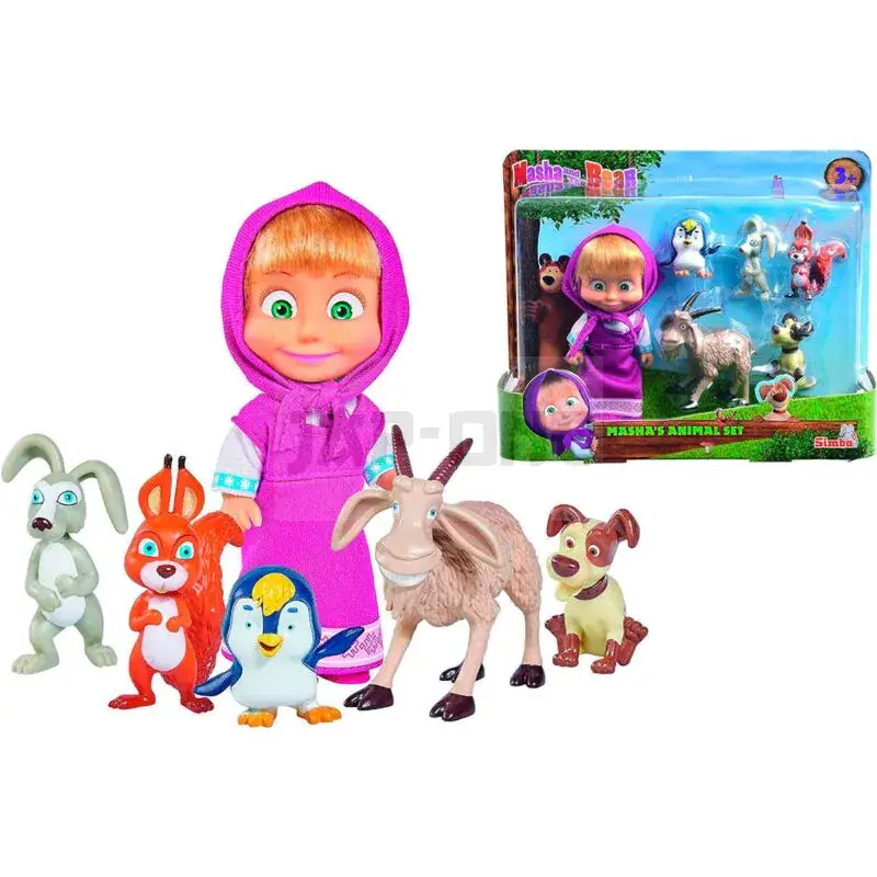 Masha And Bear Blister 6 Figurines Offre Du Jour