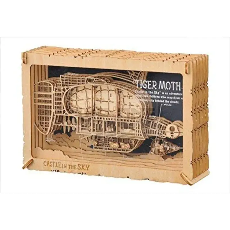 Affaire À Saisir LE CHATEAU DANS LE CIEL – Tiger Moth – Théâtre de papier Style bois