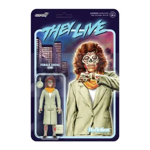 Nouveauté Invasion Los Angeles Figurine Reaction Wave 02 Female Ghoul (Glow) 10 Cm