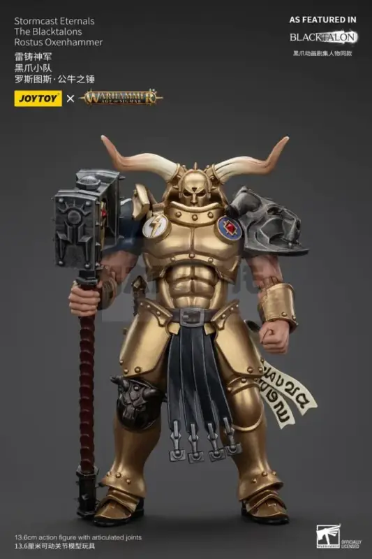 Warhammer Age Of Sigmar Actionfigur Stormcast Eternals The Blacktalons Rostus Oxen Hammer 20 Cm Must-Have