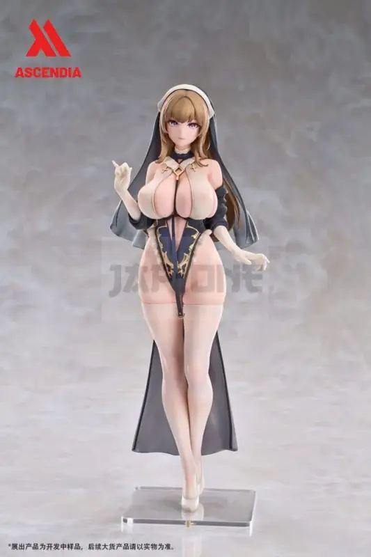 Achat Immédiat Original Character Figurine Pvc 1/6 Lily Nun Illustration By Chowbie 26 Cm