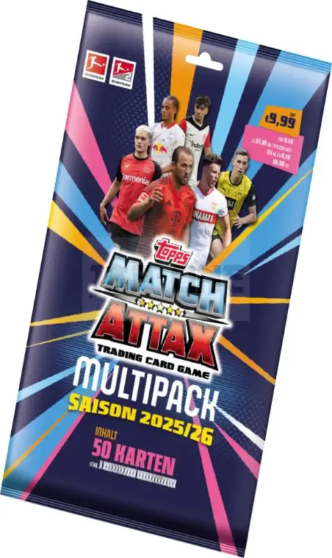 Soldes Championnat D&rsquo;Allemagne De Football Match Attax Cartes À Collectionner 2025/26 Mega Multipack *Allemand*