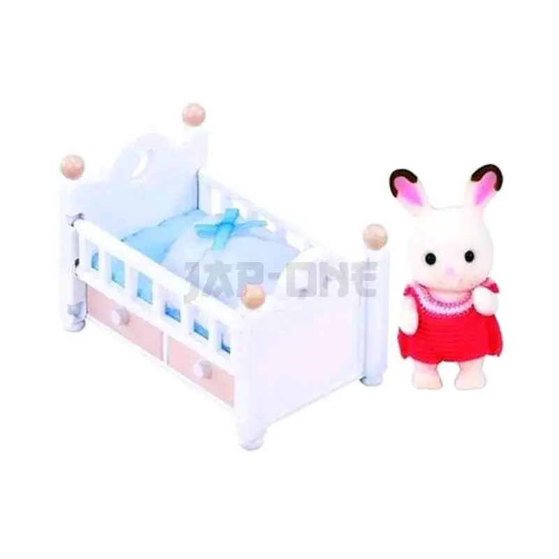 Sylvanian Families: Lapin Chocolat Bébé Tout Lit Figurine 5 Cm Promotion