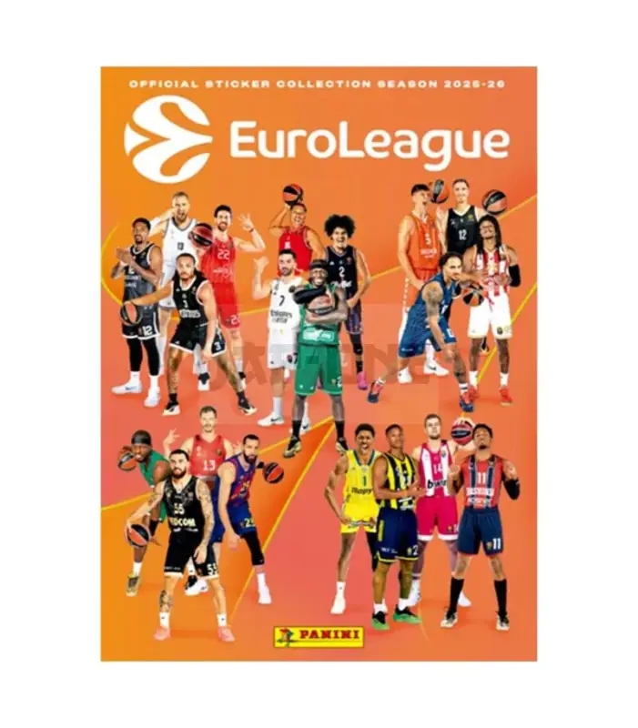 Cartón Euroleague Basket 2025-26 (Álbum + 4 Sobres) – Panini Cromos Meilleure Vente