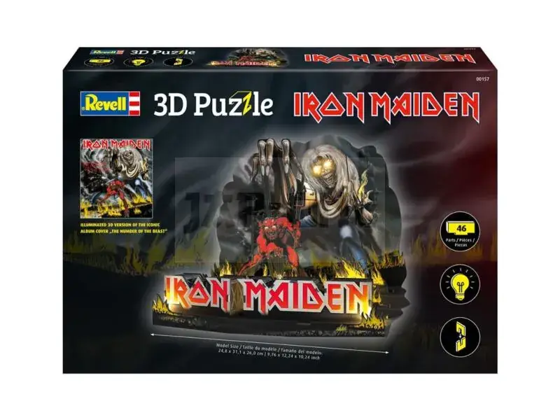 3D Led Band Logo « Iron Maiden » 3D Puzzle Nouvel Arrivage