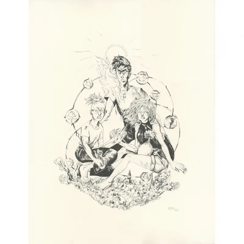 Lithographie Nos corps alchimiques, Camille, Aniss, Sarah Seulement Aujourd'hui