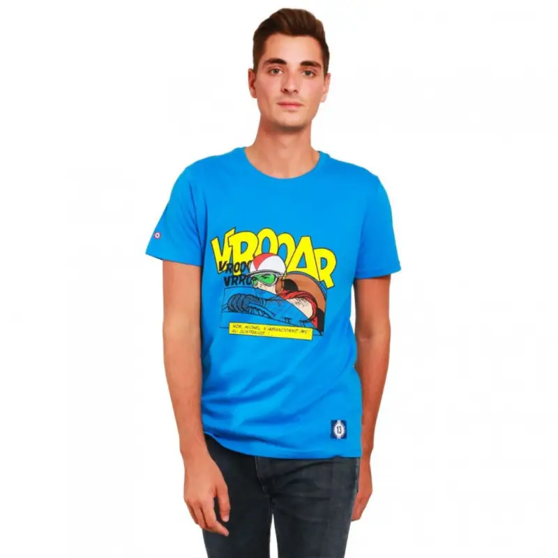 T-Shirt VROAR bleu, Michel Vaillant, Taille S Expédié Aujourd'hui