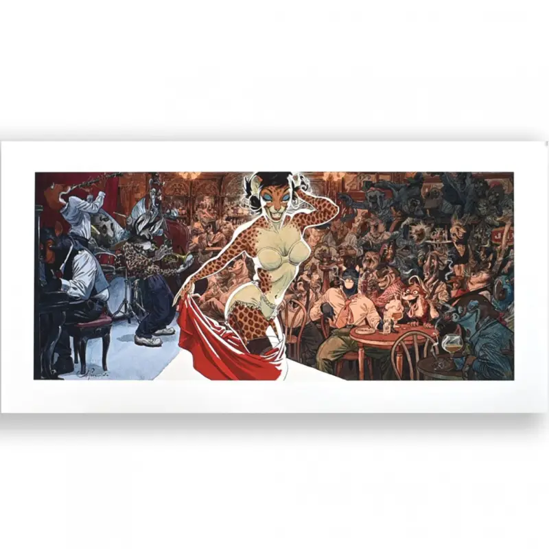 Expédié Aujourd'hui Tirage d'art Blacksad - Jazz's fun's club