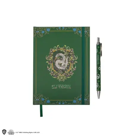 Authentique Cahier et stylo de luxe Harry Potter Serpentard