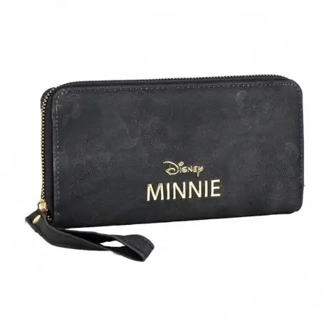 Élégant Portefeuille Noir Minnie en Similicuir Disney Meilleur Prix