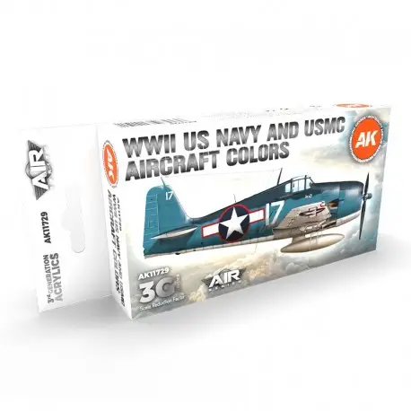 Ensemble de Peinture WWII US Navy & USMC AK-Interactive Vente Directe