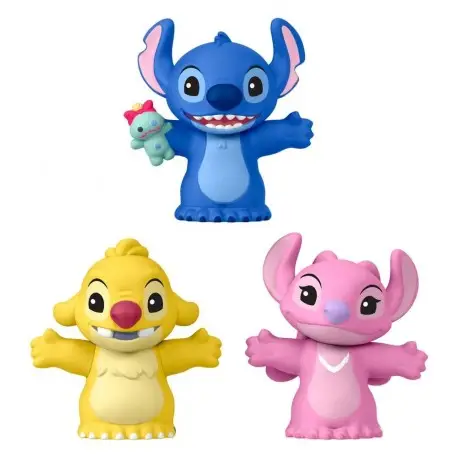 Pack de 3 Figures de Collection Lilo & Stitch Little People Commander Maintenant