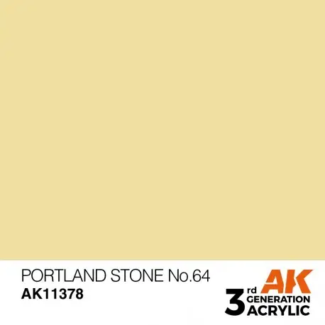 Expédié Aujourd'hui Peinture Portland Stone No.64 AFV 17ml AK-Interactive