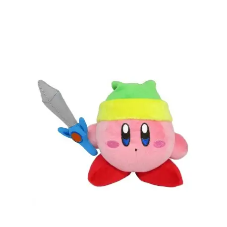 Promotion Saisonnière Peluche Kirby avec Épée 12 cm - Licence Officielle