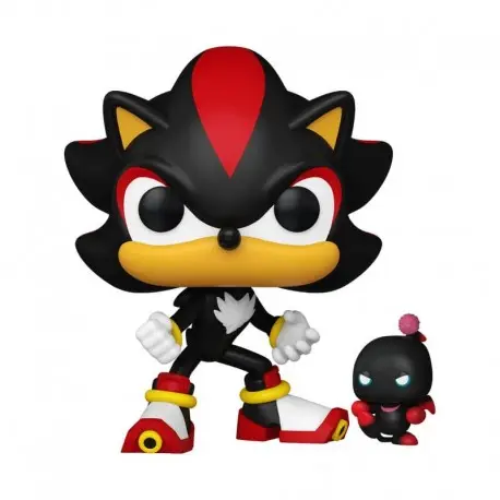 Dernière Chance Figurine POP! Shadow avec DChao 9 cm - Sonic The Hedgehog