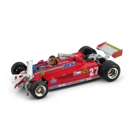 Usine Directe Miniature Ferrari 126 CK Turbo Grand Prix Canada 1981 1/43 Brumm