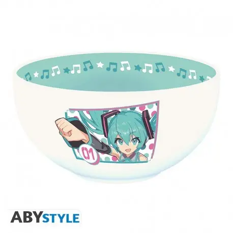 Bol Hatsune Miku 600 ml avec design musical Expédié Aujourd'hui
