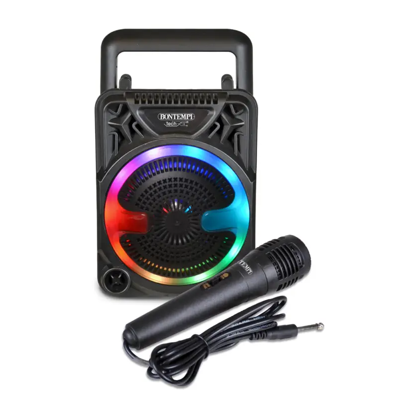 Bontempi Haut-parleur sans fil avec microphone et éclairage RGB Meilleure Vente