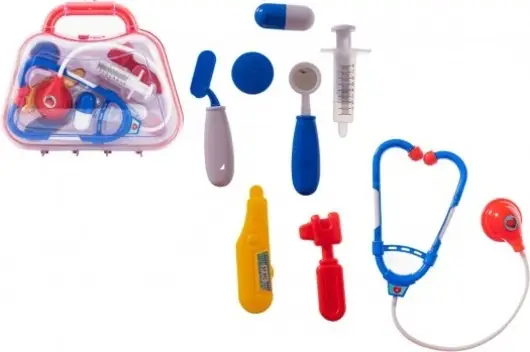 Satisfait Ou Remboursé Ensemble de docteur/médecin en plastique dans une mallette en plastique