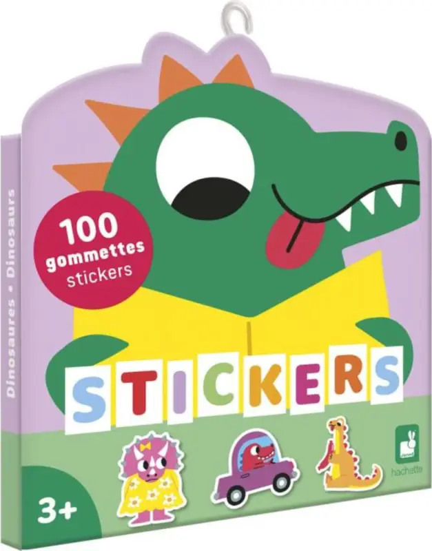Produit De Marque Janod Stickers Autocollants Dinosaure 100 pcs emballage S