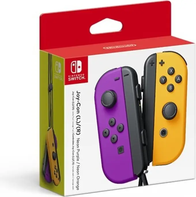 Populaire Paire Joy-Con Violet Néon/Orange Néon