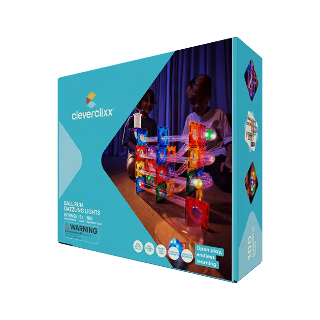 Jusqu'à Épuisement Des Stocks Cleverclixx Circuit à billes Dazzling Lights Pack Intense – 100 pcs