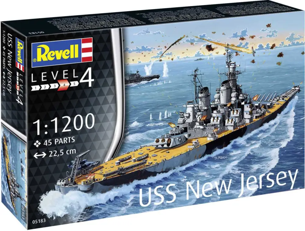 Solde Maquette en plastique bateau 05183 - USS New Jersey (1:1200)