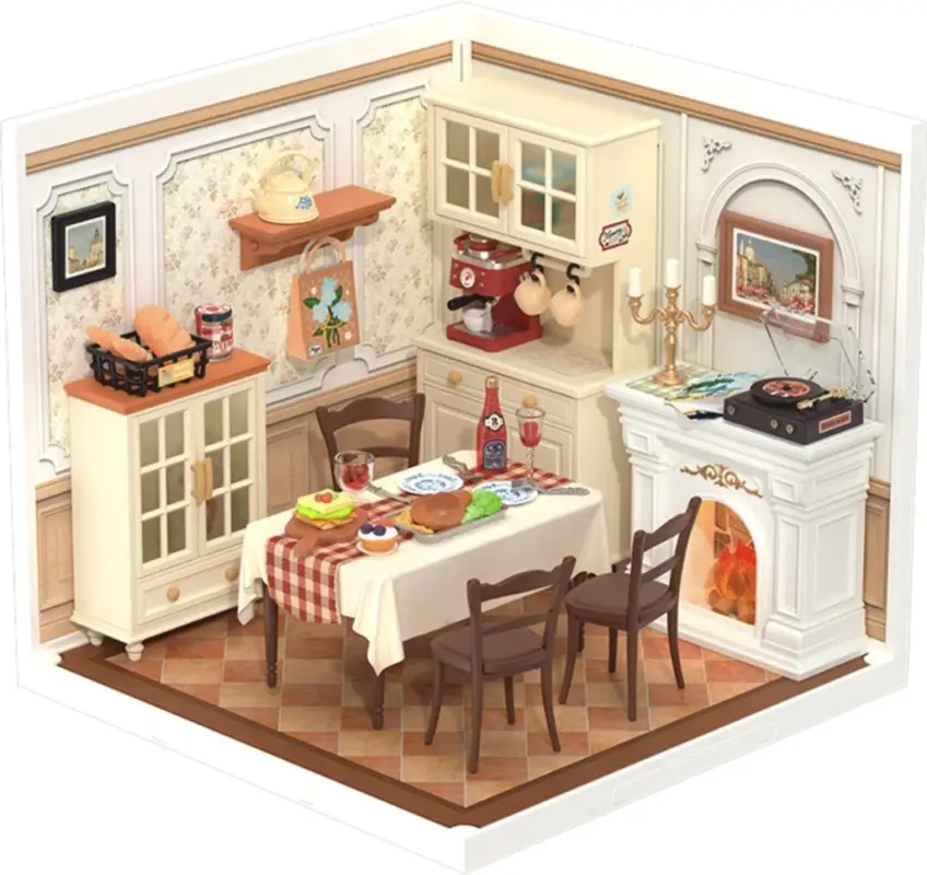 RoboTime Miniature Maisonette Salle à Manger Conviviale Offre Exclusive